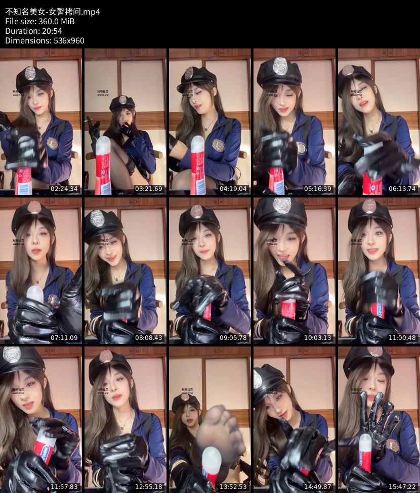 不知名美女 - 女警拷问