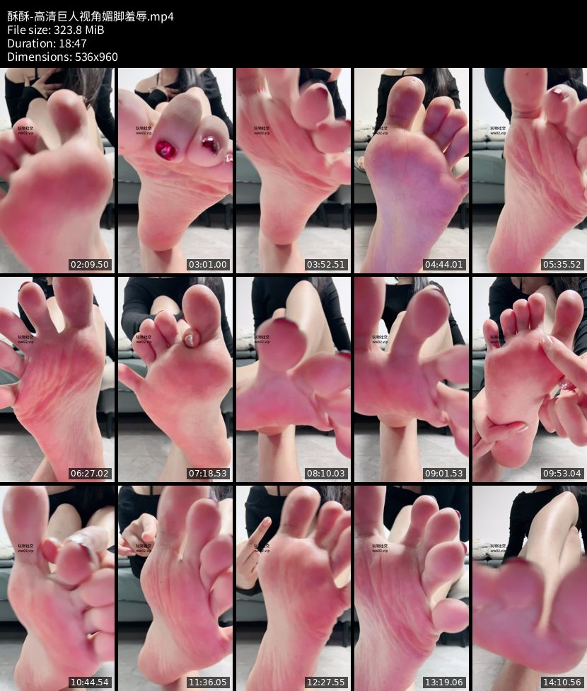 酥酥 - 高清巨人视角媚脚羞辱