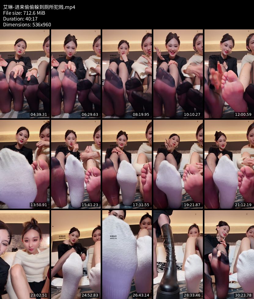 艾琳 - 进来偷偷躲到厕所犯贱